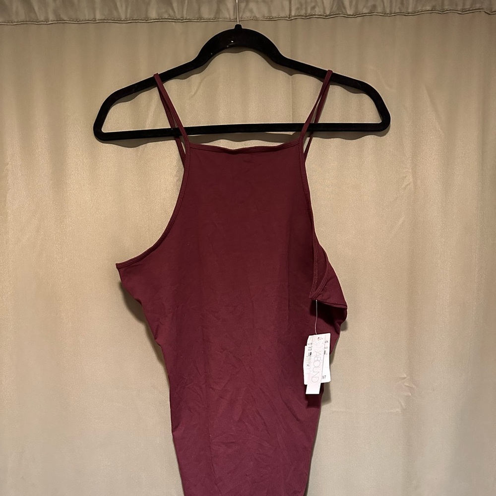 NWT Abound Maroon Bodysuit Sz XL